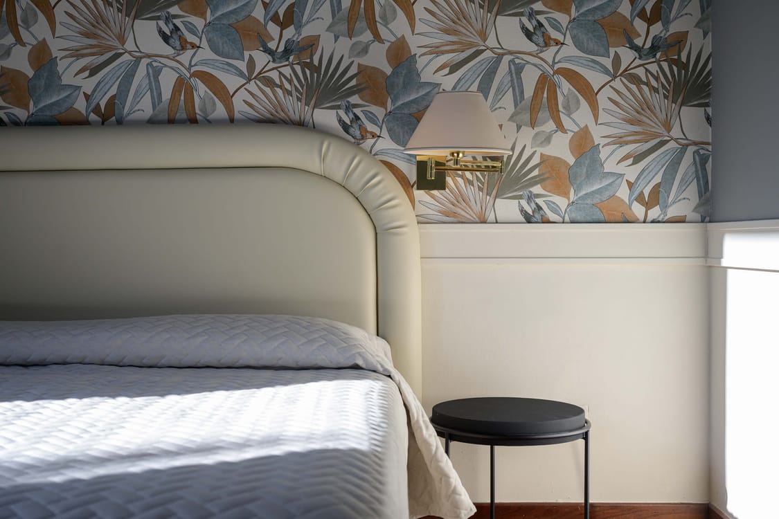 Dettaglio camera da letto Grand Hotel Panoramic, Montecatini Terme